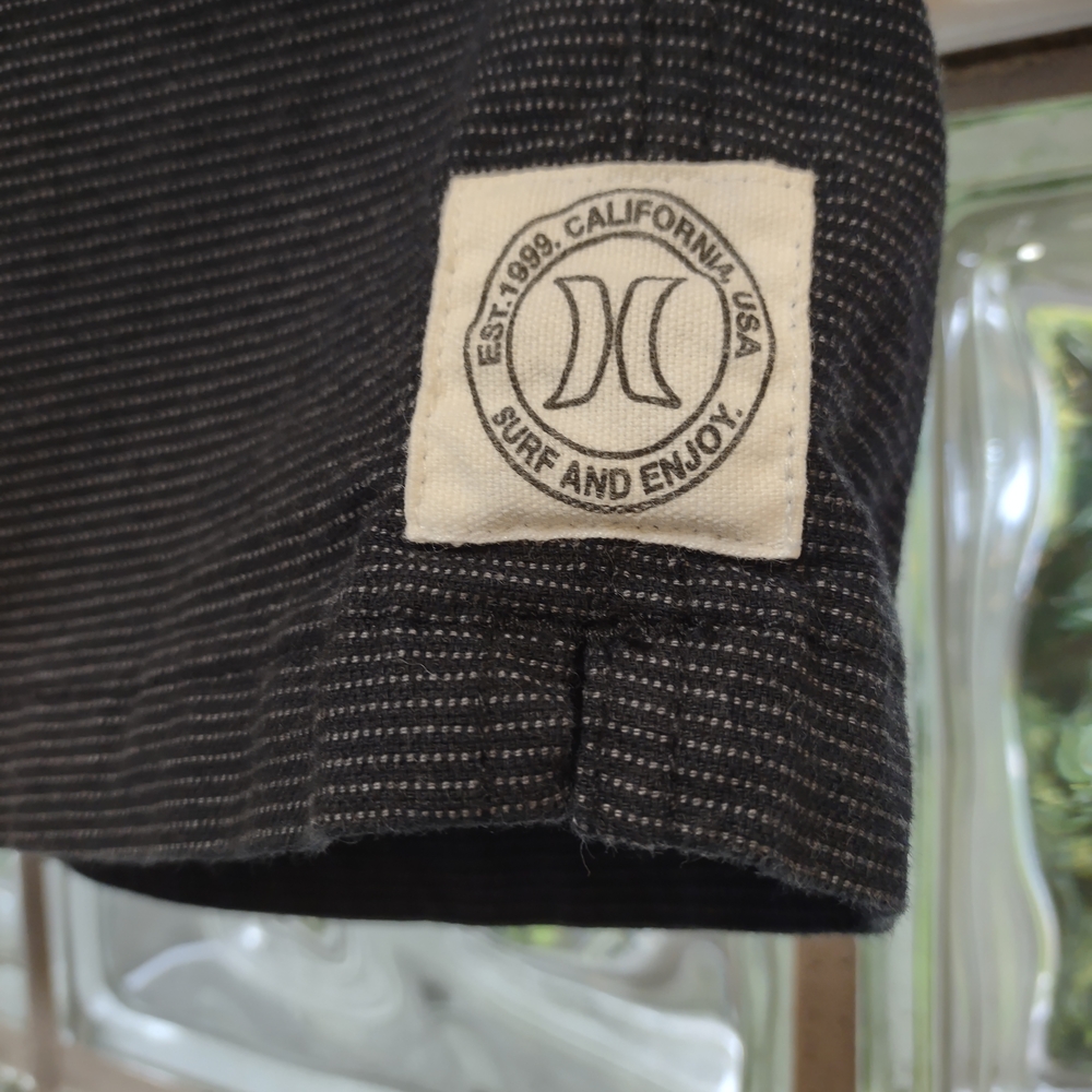 Hurley Black Striped Shorts